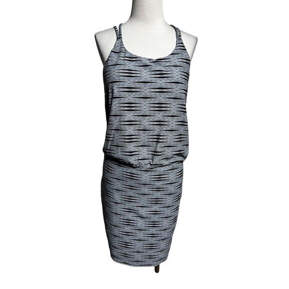 Athleta Strappy Black and White Casual Mini Dress Size Small - Picture 1 of 3